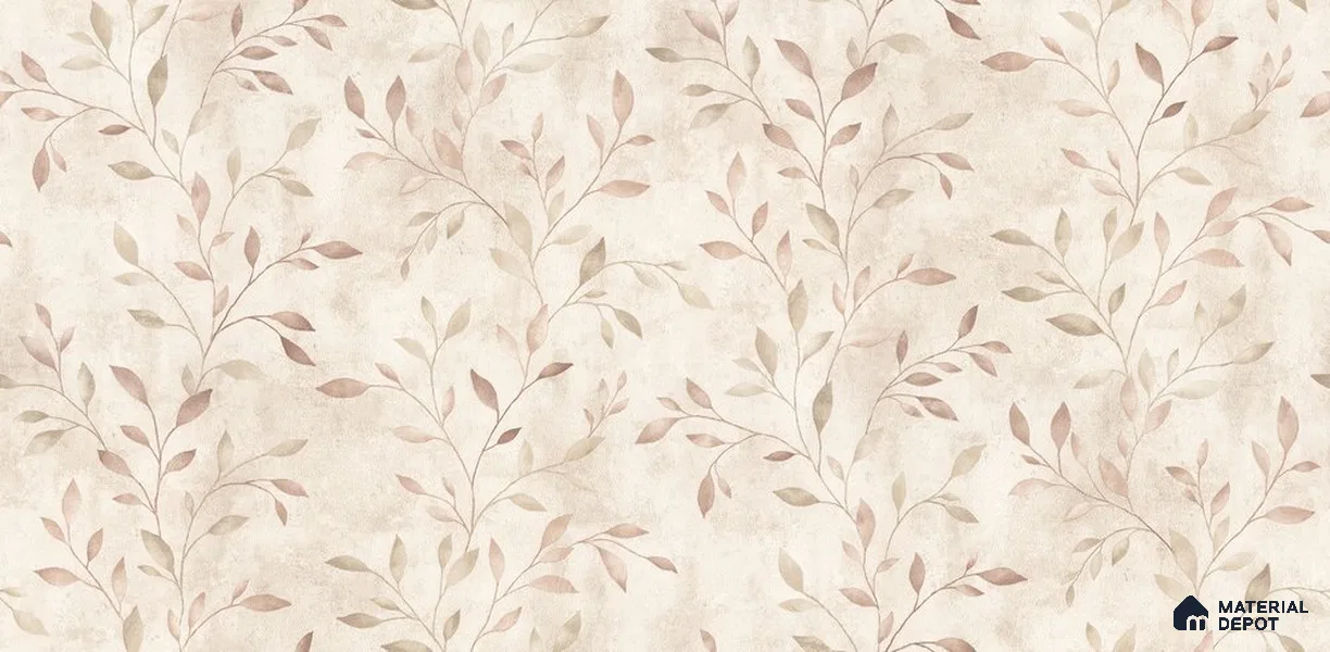 10254-2 | 5.18 Meter x 42 Inch PVC Florals Look Wallpaper - 59.5 Sq. Ft. | Minimum 15% wastage during installation