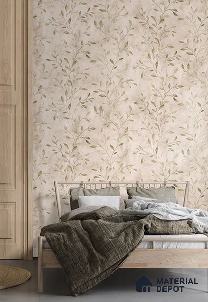 10254-4 | 5.18 Meter x 42 Inch PVC Florals Look Wallpaper - 59.5 Sq. Ft. | Minimum 15% wastage during installation