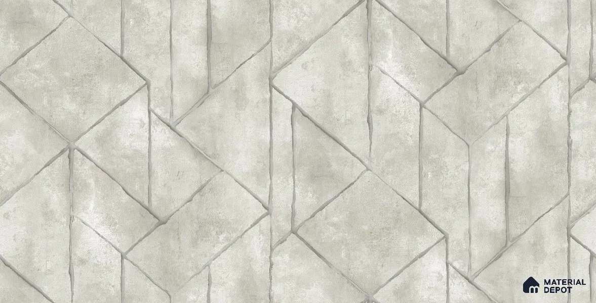 10256-2 | 5.18 Meter x 42 Inch PVC Geometric Look Wallpaper - 59.5 Sq. Ft. | Minimum 15% wastage during installation