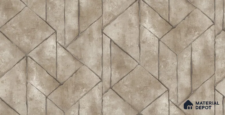 10256-3 | 5.18 Meter x 42 Inch PVC Geometric Look Wallpaper - 59.5 Sq. Ft. | Minimum 15% wastage during installation