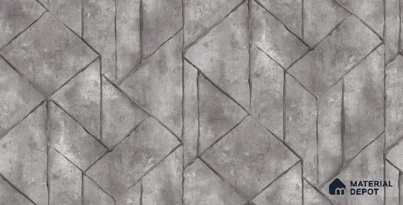 10256-4 | 5.18 Meter x 42 Inch PVC Geometric Look Wallpaper - 59.5 Sq. Ft. | Minimum 15% wastage during installation