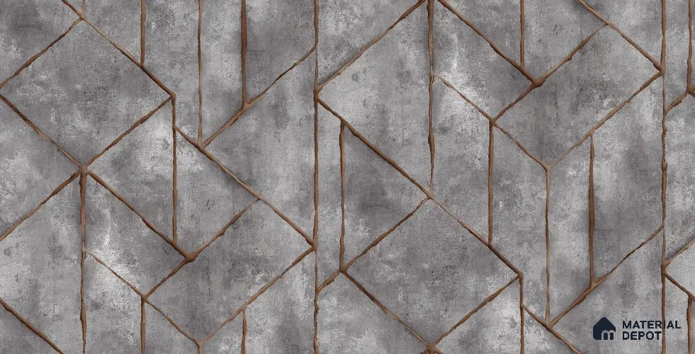 10256-5 | 5.18 Meter x 42 Inch PVC Geometric Look Wallpaper - 59.5 Sq. Ft. | Minimum 15% wastage during installation