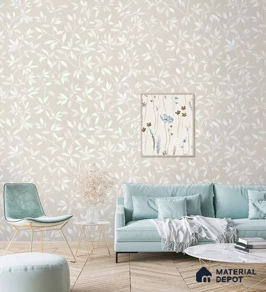 10262-1 | 17ft x 3.5 ft (42 Inches) Florals Look Wallpaper - 59 Sq. Ft. | Minimum 15% wastage during installation