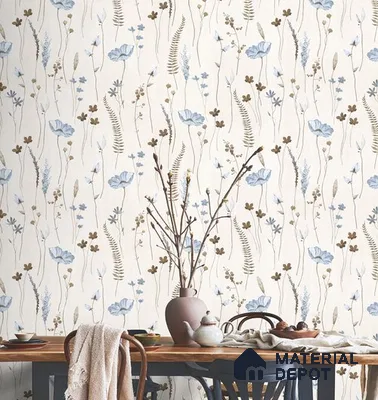 10263-1 | 17ft x 3.5 ft (42 Inches) Florals Look Wallpaper - 59 Sq. Ft. | Minimum 15% wastage during installation