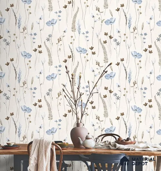10263-1 | 17ft x 3.5 ft (42 Inches) Florals Look Wallpaper - 59 Sq. Ft. | Minimum 15% wastage during installation
