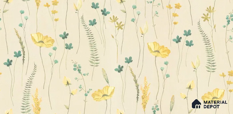 10263-2 | 17ft x 3.5 ft (42 Inches) Florals Look Wallpaper - 59 Sq. Ft. | Minimum 15% wastage during installation