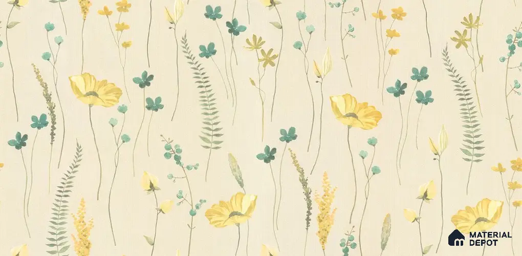 10263-2 | 17ft x 3.5 ft (42 Inches) Florals Look Wallpaper - 59 Sq. Ft. | Minimum 15% wastage during installation