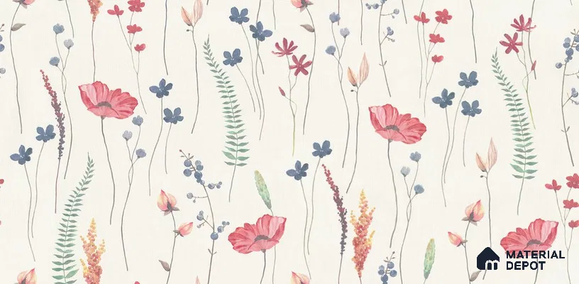 10263-3 | 17ft x 3.5 ft (42 Inches) Florals Look Wallpaper - 59 Sq. Ft. | Minimum 15% wastage during installation