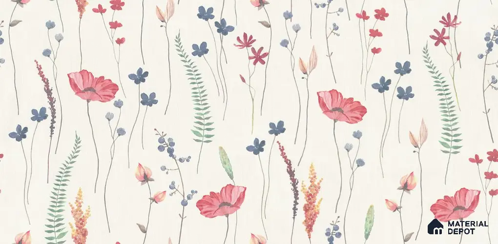 10263-3 | 17ft x 3.5 ft (42 Inches) Florals Look Wallpaper - 59 Sq. Ft. | Minimum 15% wastage during installation