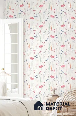 10263-3 | 17ft x 3.5 ft (42 Inches) Florals Look Wallpaper - 59 Sq. Ft. | Minimum 15% wastage during installation