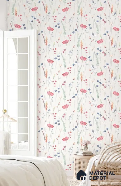 10263-3 | 17ft x 3.5 ft (42 Inches) Florals Look Wallpaper - 59 Sq. Ft. | Minimum 15% wastage during installation