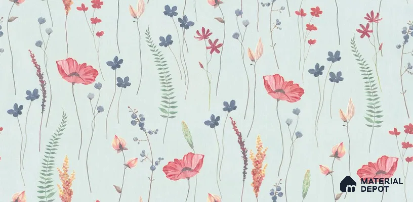 10263-4 | 17ft x 3.5 ft (42 Inches) Florals Look Wallpaper - 59 Sq. Ft. | Minimum 15% wastage during installation