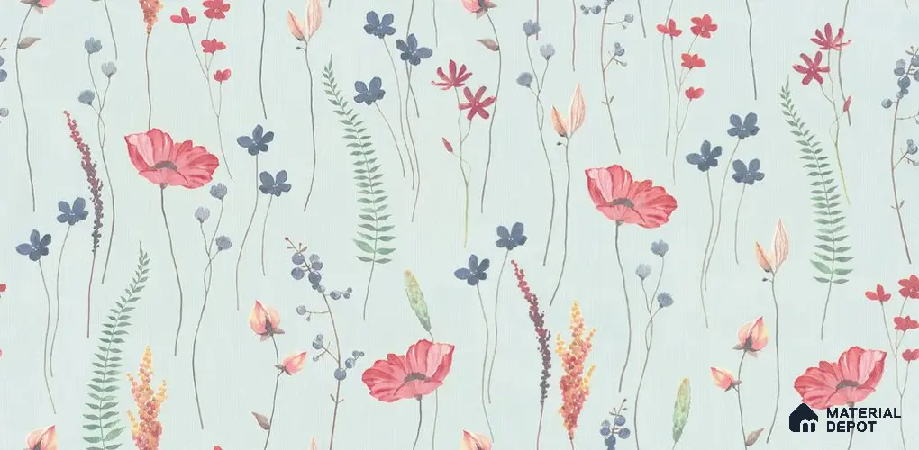 10263-4 | 17ft x 3.5 ft (42 Inches) Florals Look Wallpaper - 59 Sq. Ft. | Minimum 15% wastage during installation