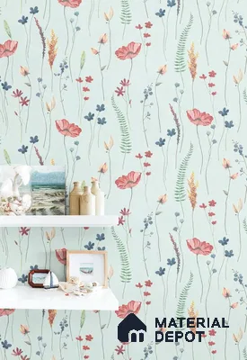 10263-4 | 17ft x 3.5 ft (42 Inches) Florals Look Wallpaper - 59 Sq. Ft. | Minimum 15% wastage during installation