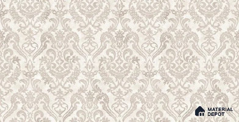 10265-1 | 17ft x 3.5 ft (42 Inches) Damask Look Wallpaper - 59 Sq. Ft. | Minimum 15% wastage during installation