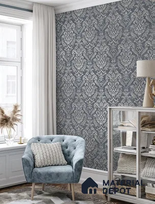 10265-4 | 17ft x 3.5 ft (42 Inches) Damask Look Wallpaper - 59 Sq. Ft. | Minimum 15% wastage during installation