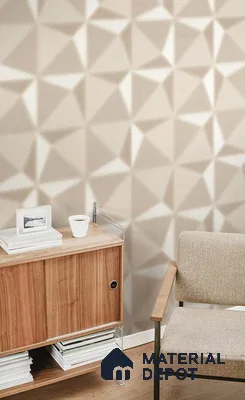 10268-2 | 17ft x 3.5 ft (42 Inches) Geometric Look Wallpaper - 59 Sq. Ft. | Minimum 15% wastage during installation