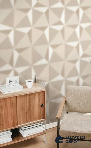 10268-2 | 17ft x 3.5 ft (42 Inches) Geometric Look Wallpaper - 59 Sq. Ft. | Minimum 15% wastage during installation