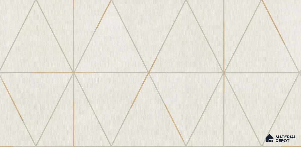 10270-1 | 17ft x 3.5 ft (42 Inches) Geometric Look Wallpaper - 59 Sq. Ft. | Minimum 15% wastage during installation