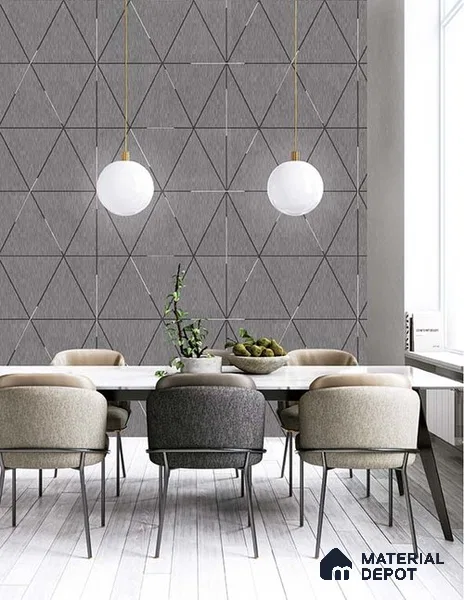 10270-3 | 17ft x 3.5 ft (42 Inches) Geometric Look Wallpaper - 59 Sq. Ft. | Minimum 15% wastage during installation