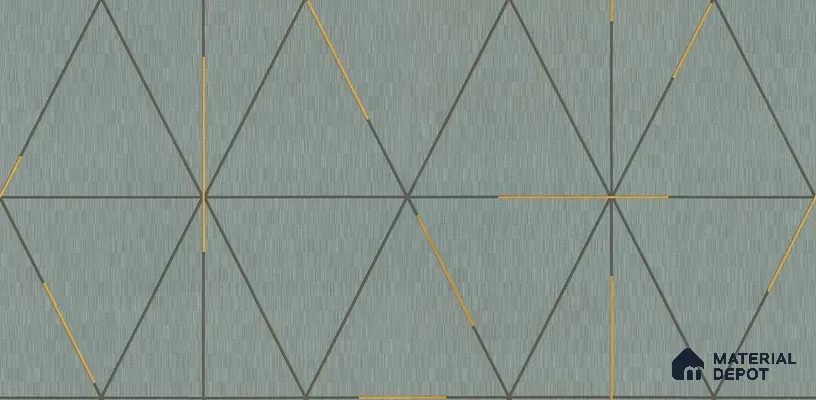 10270-4 | 17ft x 3.5 ft (42 Inches) Geometric Look Wallpaper - 59 Sq. Ft. | Minimum 15% wastage during installation