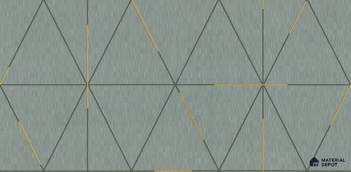10270-4 | 17ft x 3.5 ft (42 Inches) Geometric Look Wallpaper - 59 Sq. Ft. | Minimum 15% wastage during installation