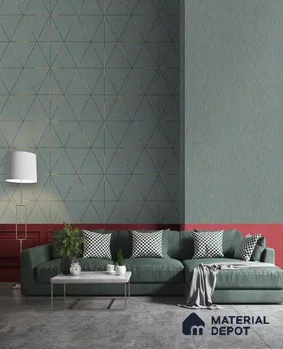 10270-4 | 17ft x 3.5 ft (42 Inches) Geometric Look Wallpaper - 59 Sq. Ft. | Minimum 15% wastage during installation
