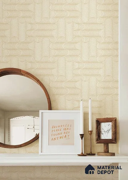 10272-4 | 17ft x 3.5 ft (42 Inches) Patterned Look Wallpaper - 59 Sq. Ft. | Minimum 15% wastage during installation