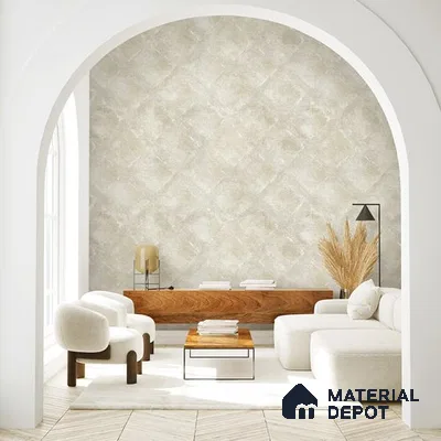 10277-1 | 17ft x 3.5 ft (42 Inches) Geometric Look Wallpaper - 59 Sq. Ft. | Minimum 15% wastage during installation