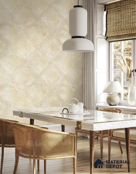 10277-2 | 17ft x 3.5 ft (42 Inches) Geometric Look Wallpaper - 59 Sq. Ft. | Minimum 15% wastage during installation