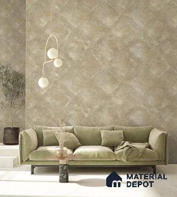 10277-3 | 17ft x 3.5 ft (42 Inches) Geometric Look Wallpaper - 59 Sq. Ft. | Minimum 15% wastage during installation