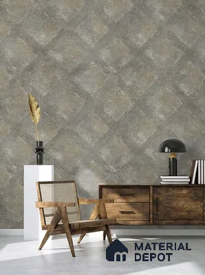 10277-4 | 17ft x 3.5 ft (42 Inches) Geometric Look Wallpaper - 59 Sq. Ft. | Minimum 15% wastage during installation