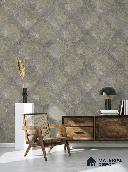 10277-4 | 17ft x 3.5 ft (42 Inches) Geometric Look Wallpaper - 59 Sq. Ft. | Minimum 15% wastage during installation