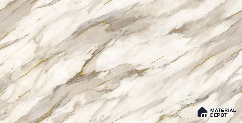10279-2 | 17ft x 3.5 ft (42 Inches) Marble Look Wallpaper - 59 Sq. Ft. | Minimum 10% wastage during installation