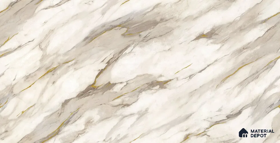 10279-2 | 17ft x 3.5 ft (42 Inches) Marble Look Wallpaper - 59 Sq. Ft. | Minimum 10% wastage during installation