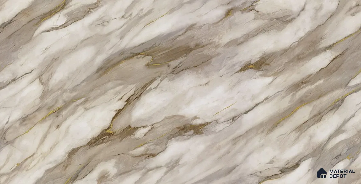 10279-4 | 17ft x 3.5 ft (42 Inches) Marble Look Wallpaper - 59 Sq. Ft. | Minimum 10% wastage during installation