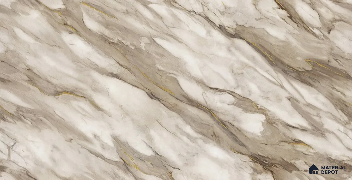 10280-4 | 17ft x 3.5 ft (42 Inches) Marble Look Wallpaper - 59 Sq. Ft. | Minimum 10% wastage during installation