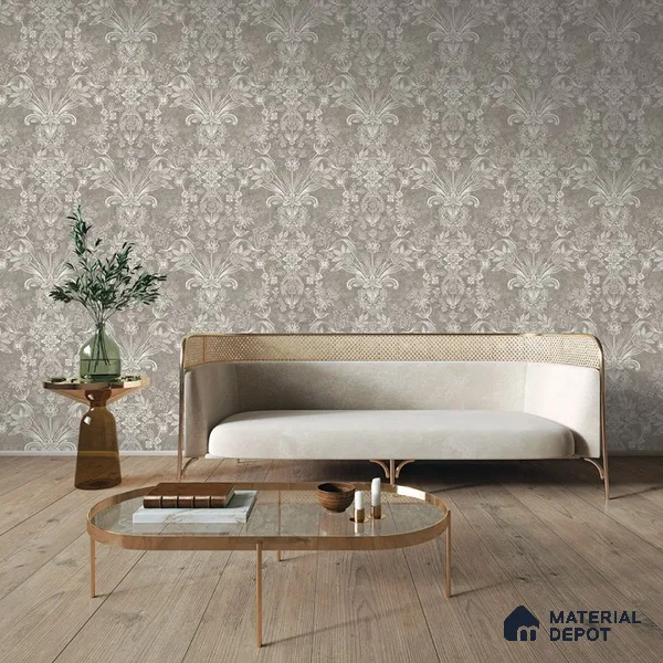 10287-3 | 17ft x 3.5 ft (42 Inches) Florals Look Wallpaper - 59 Sq. Ft. | Minimum 15% wastage during installation