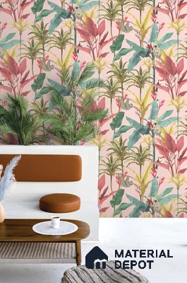 10293-1 | 17ft x 3.5 ft (42 Inches) Florals Look Wallpaper - 59 Sq. Ft. | Minimum 15% wastage during installation