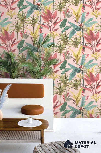 10293-1 | 17ft x 3.5 ft (42 Inches) Florals Look Wallpaper - 59 Sq. Ft. | Minimum 15% wastage during installation