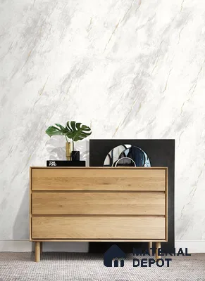 10295-1 | 17ft x 3.5 ft (42 Inches) Marble Look Wallpaper - 59 Sq. Ft. | Minimum 10% wastage during installation