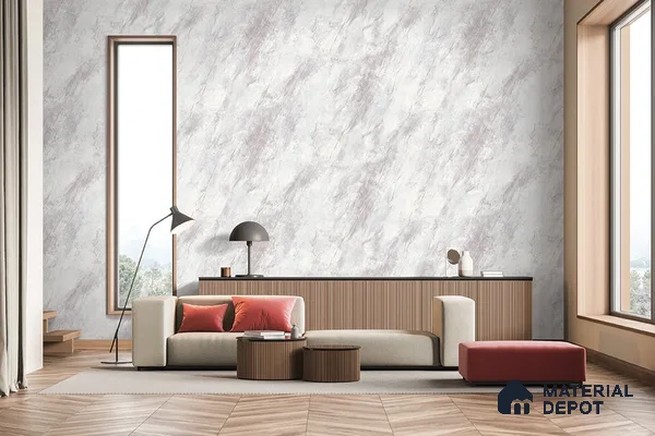 10295-3 | 17ft x 3.5 ft (42 Inches) Marble Look Wallpaper - 59 Sq. Ft. | Minimum 10% wastage during installation