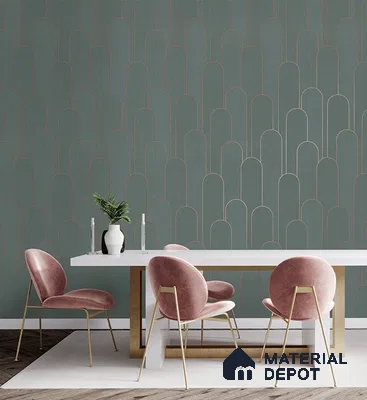 10298-4 17ft x 3.5 ft (42 Inches) Patterned Look Wallpaper - 59 Sq. Ft. | Minimum 15% wastage during installation