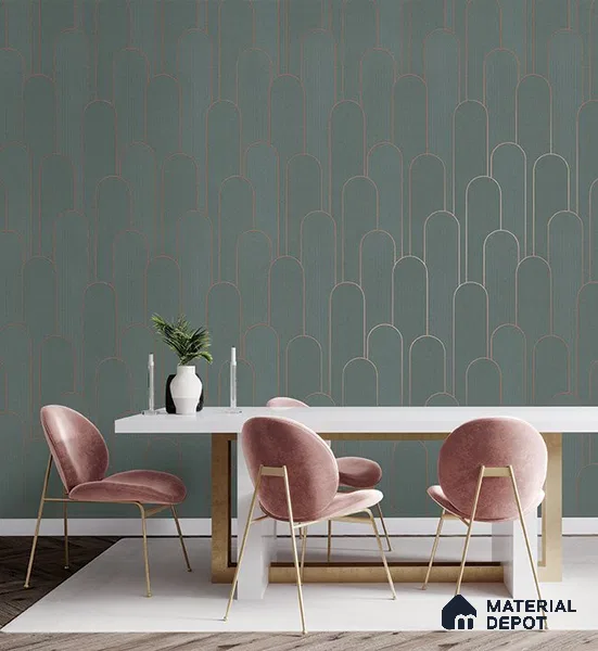 10298-4 17ft x 3.5 ft (42 Inches) Patterned Look Wallpaper - 59 Sq. Ft. | Minimum 15% wastage during installation