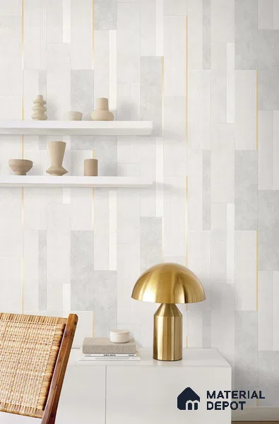 10300-1 17ft x 3.5 ft (42 Inches) Patterned Look Wallpaper - 59 Sq. Ft. | Minimum 15% wastage during installation