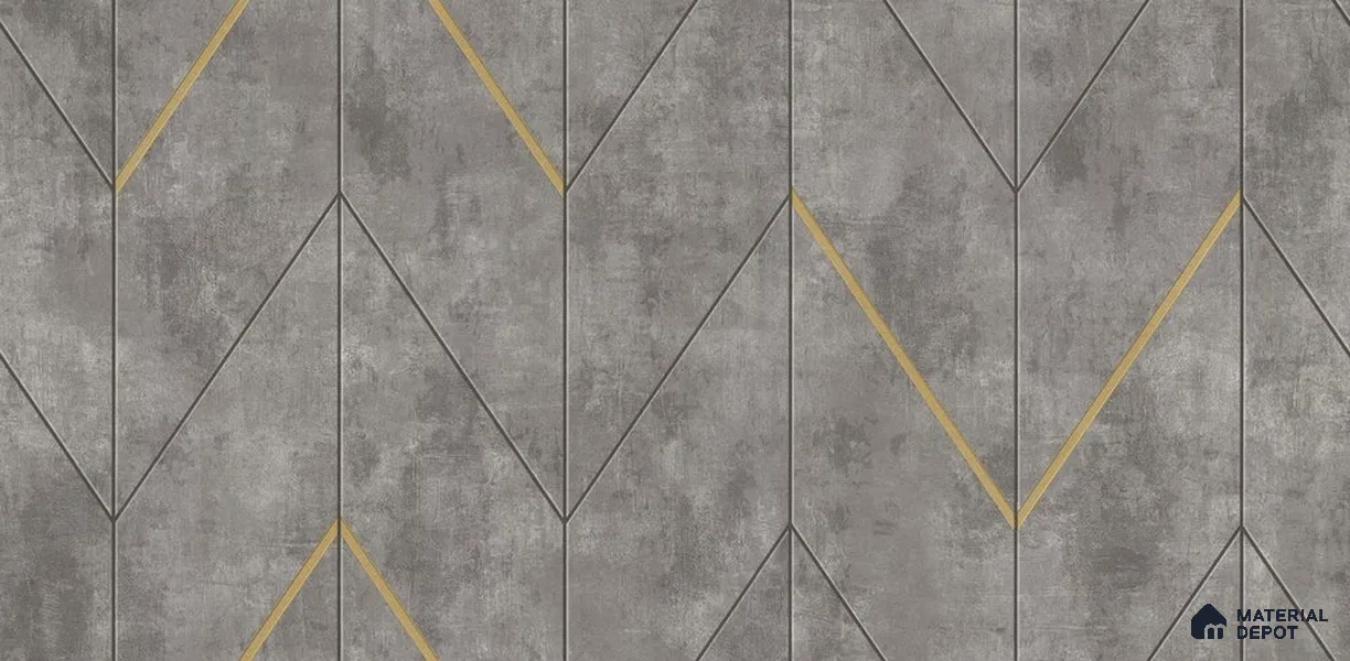 10302-3 | 17ft x 3.5 ft (42 Inches) Geometric Look Wallpaper - 59 Sq. Ft. | Minimum 15% wastage during installation