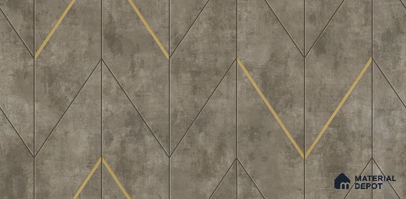 10302-4 | 17ft x 3.5 ft (42 Inches) Geometric Look Wallpaper - 59 Sq. Ft. | Minimum 15% wastage during installation