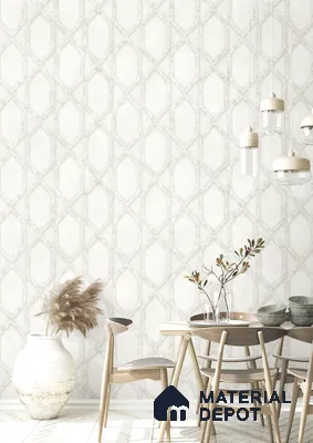 10307-1 | 17ft x 3.5 ft (42 Inches) Geometric Look Wallpaper - 59 Sq. Ft. | Minimum 15% wastage during installation