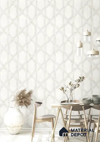10307-1 | 17ft x 3.5 ft (42 Inches) Geometric Look Wallpaper - 59 Sq. Ft. | Minimum 15% wastage during installation