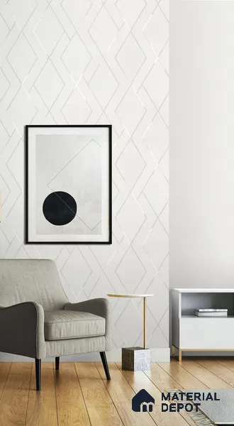 10313-2 | 17ft x 3.5 ft (42 Inches) Patterned Look Wallpaper - 59 Sq. Ft. | Minimum 15% wastage during installation